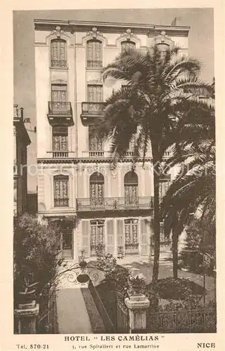 AK / Ansichtskarte Nice_Alpes_Maritimes Hotel Les Camelias Nice_Alpes_Maritimes