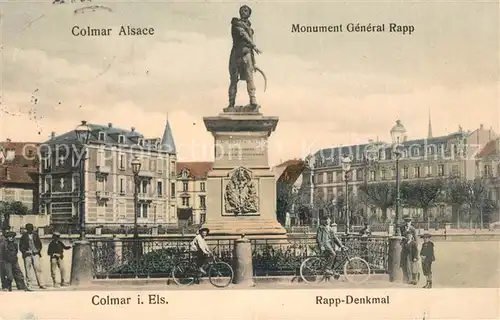 AK / Ansichtskarte Colmar_Haut_Rhin_Elsass Monument General Rapp Denkmal Colmar_Haut_Rhin_Elsass