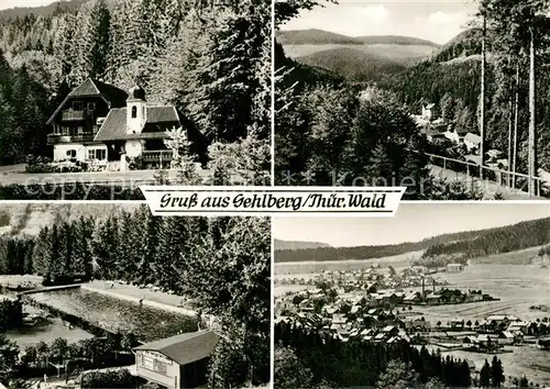 AK / Ansichtskarte Gehlberg Teilansichten Schwimmbad Gehlberg
