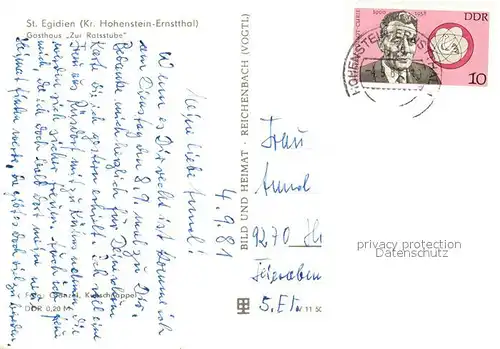 AK / Ansichtskarte St_Egidien Gasthaus Zur Ratsstube St_Egidien