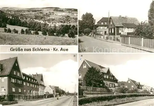 AK / Ansichtskarte Schlema_Bad Panorama Parkstrasse Auer Strasse Siedlung Schlema_Bad