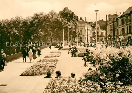 AK / Ansichtskarte Schwerin_Mecklenburg Neue Anlage am Pfaffenteich Schwerin_Mecklenburg