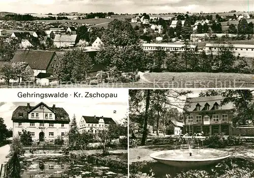 AK / Ansichtskarte Gehringswalde Panorama Rathaus Kaffee Warmbad Gehringswalde