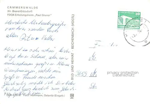 AK / Ansichtskarte Caemmerswalde FDGB Erholungsheim Paul Gruner Caemmerswalde