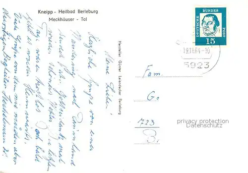 AK / Ansichtskarte Bad_Berleburg Kneipp Heilbad Meckhaeuser Tal Bad_Berleburg
