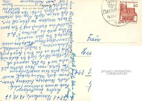 AK / Ansichtskarte Bad_Bellingen Panorama mit Rhein Bad_Bellingen