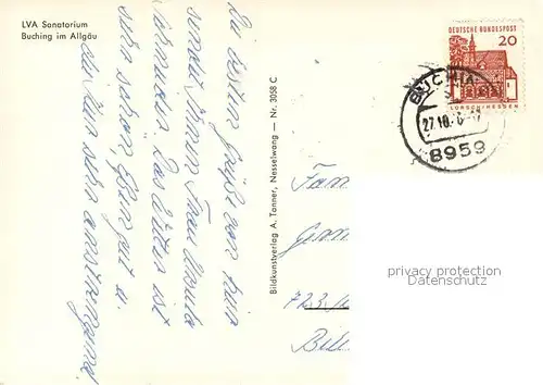 AK / Ansichtskarte Buching LVA Sanatorium Buching
