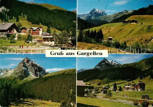 AK / Ansichtskarte Gargellen_Vorarlberg im Montafon mit Madrisa und Schafberg Gargellen_Vorarlberg
