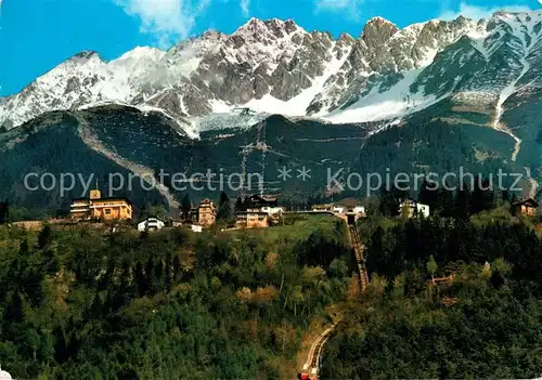 AK / Ansichtskarte Innsbruck Hungerburg mit Seegrube und Nordkette Innsbruck