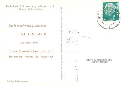 AK / Ansichtskarte Schramberg Blick vom Tirschneckerberg Schramberg