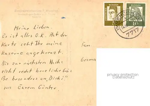 AK / Ansichtskarte Immendingen Bundeswehrkaserne Fliegeraufnahme Immendingen