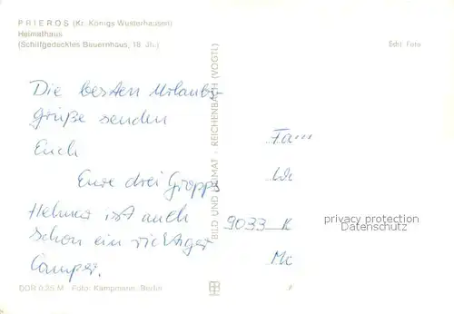 AK / Ansichtskarte Prieros Heimathaus Prieros