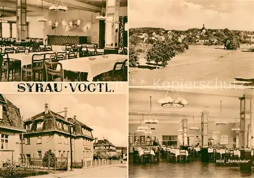 AK / Ansichtskarte Syrau_Vogtland HOG Hoehlenheim Speisesaal Syrau_Vogtland