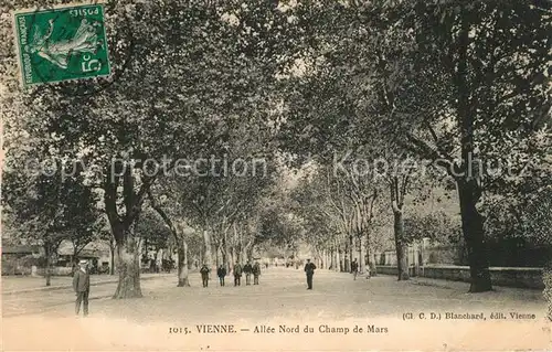 AK / Ansichtskarte Vienne_Isere Allee Nord du Champ de Mars Vienne Isere