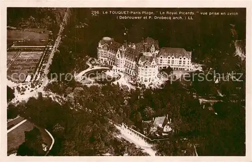 AK / Ansichtskarte Le_Touquet Paris Plage Le Royal Picardy vue prise en avion Le_Touquet Paris Plage