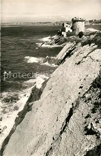AK / Ansichtskarte Saint Jean de Luz Les Falaises et le Fot de Socoa Saint Jean de Luz