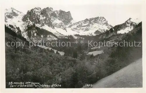 AK / Ansichtskarte Novel_Haute Savoie Dent dOche et Chateau d Oche 