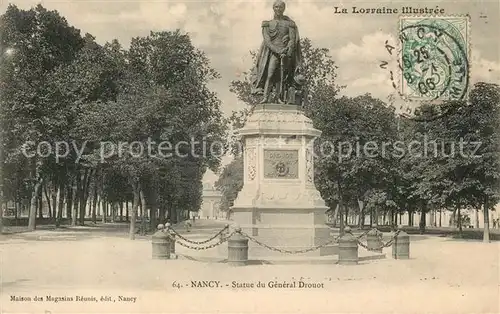 AK / Ansichtskarte Nancy_Lothringen Statue du General Drouot Nancy Lothringen