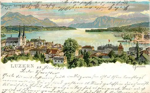 AK / Ansichtskarte Steinmann_C._Nr. Luzern  Steinmann_C._Nr.