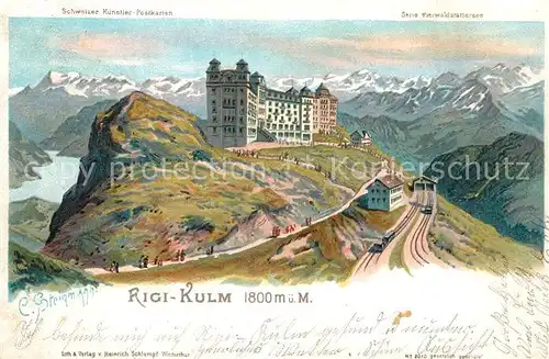 AK / Ansichtskarte Steinmann_C._Nr. Rigi Kulm  Steinmann_C._Nr.