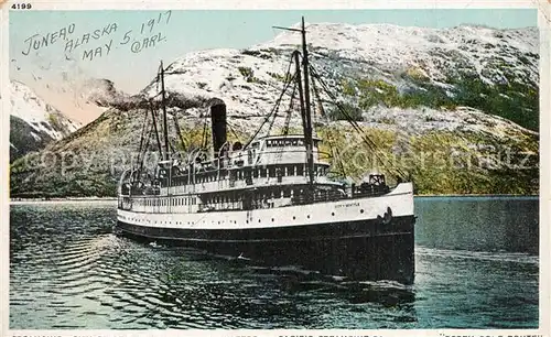 AK / Ansichtskarte Schiffe_Ships_Navires Steamship City of Seattle Alaskan Waters  