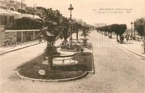 AK / Ansichtskarte Arcachon_Gironde Le Boulevard Promenade Arcachon Gironde