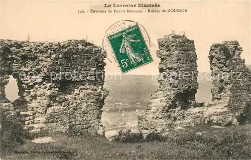 AK / Ansichtskarte Pont a Mousson Ruines de Mousson Pont a Mousson