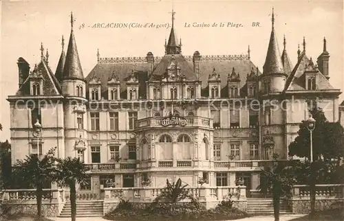 AK / Ansichtskarte Arcachon_Gironde Le Casino de la Plage Arcachon Gironde