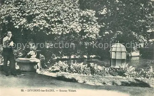 AK / Ansichtskarte Divonne les Bains Source Vidart Divonne les Bains