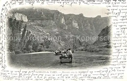 AK / Ansichtskarte Gorges_du_Tarn Descente sous la Malene Gorges_du_Tarn