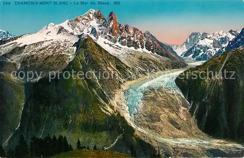 AK / Ansichtskarte Chamonix Mont Blanc La Mer de Glace Chamonix