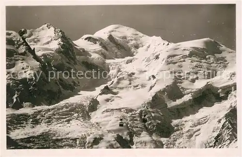 AK / Ansichtskarte Brevent_Le Teleferique du Brevent et le Mont Blanc Brevent_Le