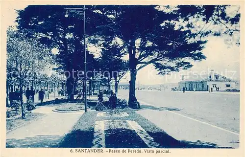 AK / Ansichtskarte Santander Paseo de Pereda Vista parcial Santander