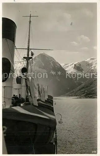 AK / Ansichtskarte Sognefjord Teilansicht Sognefjord