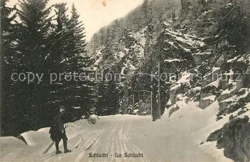 AK / Ansichtskarte La_Schlucht Skipiste La_Schlucht