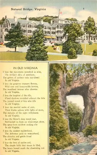 AK / Ansichtskarte Virginia_US State Natural Bridge Virginia_US State