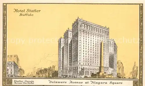 AK / Ansichtskarte Buffalo_New_York Hotel Statler  Buffalo_New_York