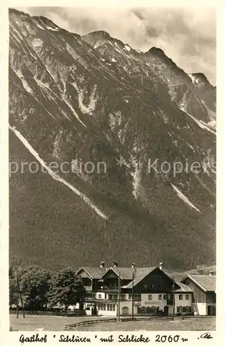 AK / Ansichtskarte Reutte_Tirol Gasthof Pension Schluxen mit Schlicke Reutte Tirol