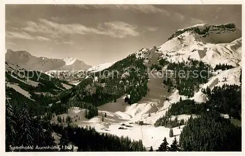 AK / Ansichtskarte Riezlern_Kleinwalsertal_Vorarlberg Sporthotel Auenhuette Panorama Riezlern_Kleinwalsertal
