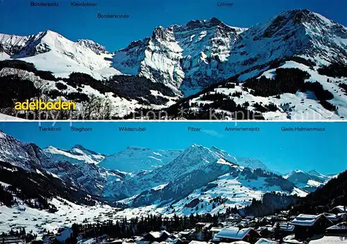 AK / Ansichtskarte Adelboden Panorama Berner Oberland Adelboden