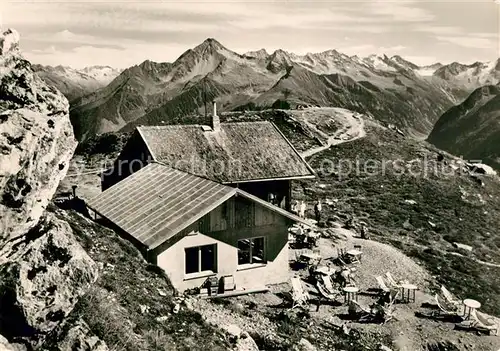 AK / Ansichtskarte Penkenjochhuette mit Ahornspitze und Ahornklamm Penkenjochhuette