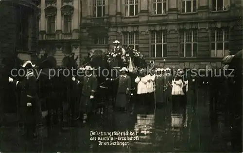 AK / Ansichtskarte Muenchen Beisetzungsfeierlichkeit des Kardinal Erzbischofs Dr. von Bettinger Muenchen