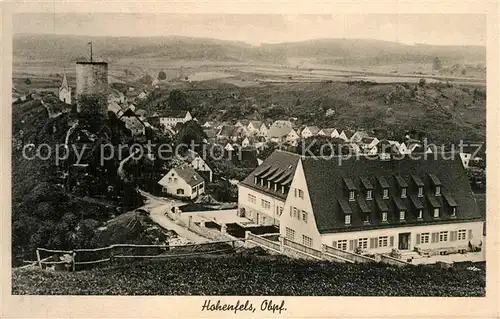 AK / Ansichtskarte Hohenfels_Oberpfalz Panorama Turm Hohenfels Oberpfalz
