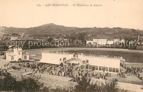 AK / Ansichtskarte San_Sebastian_Guipuzcoa El Hipodromo de Lasarte Pferderennbahn San_Sebastian_Guipuzcoa