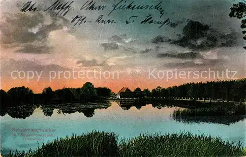 AK / Ansichtskarte Grafenwoehr_Truppenuebungsplatz Uferpartie am Schaumbachweiher Grafenwoehr