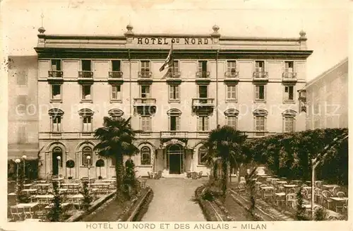AK / Ansichtskarte Milan Hotel du Nord et des Anglais Milan