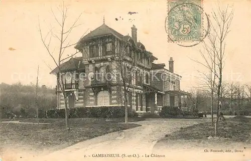 AK / Ansichtskarte Gambaiseuil Chateau Schloss Gambaiseuil