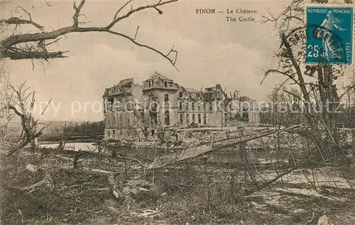 AK / Ansichtskarte Pinon Ruines du Chateau Schloss Ruinen Pinon