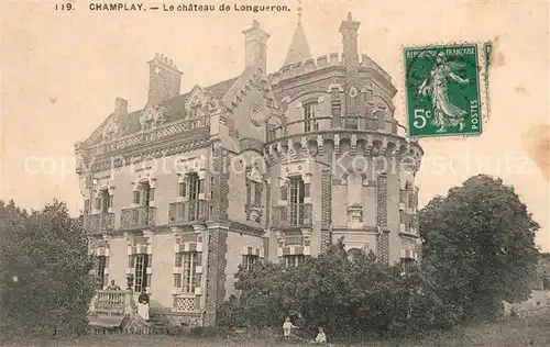 AK / Ansichtskarte Champlay Chateau de Longueron Champlay
