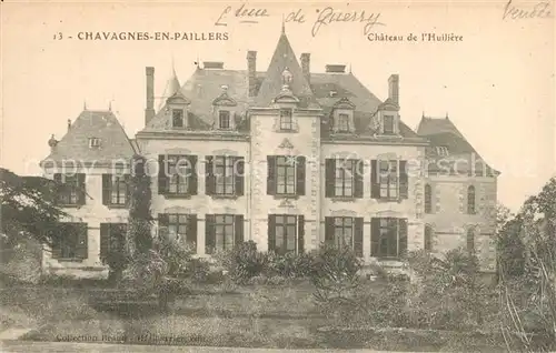 AK / Ansichtskarte Chavagnes en Paillers_Vendee Chateau de l Huiliere Schloss Chavagnes en Paillers